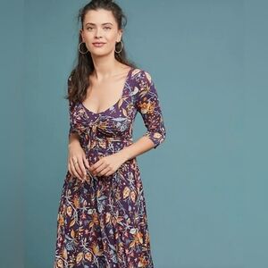 Anthropologie Beloved Floral Dress